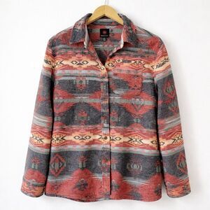 Mountain & Isles Aztec Southwest Shirt Mens Sz S Western Button Up Cowboy Ranch